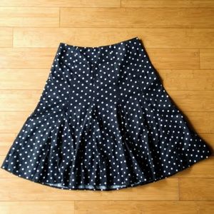 Classic A-line polka-dot skirt